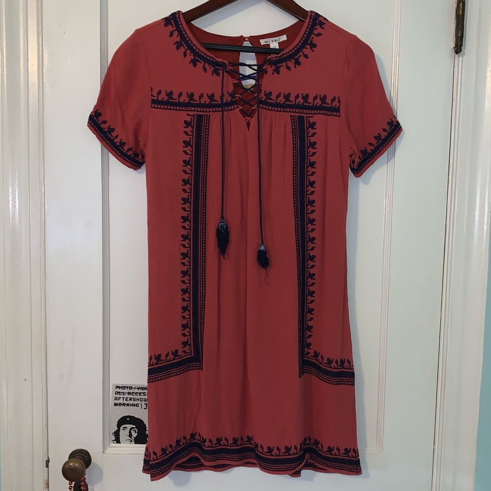 Burgundy/Navy Dress